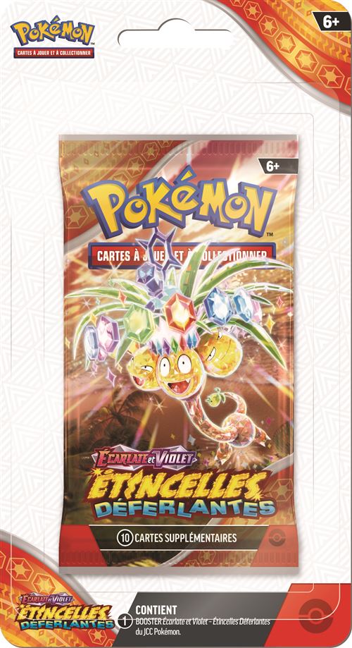 Boite de Carte à collectionner Pokémon Booster Blister EV08 Ecarlates et Violet Etincelles Déferlantes