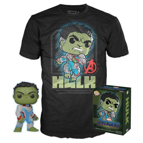 POP! & TEE Funko Box Marvel Figurine et T-shirt Hulk Taille M