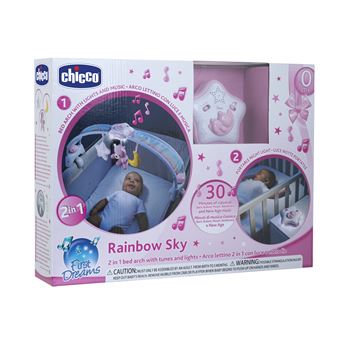 Arche de lit Chicco Arc-en-ciel avec veilleuse lumineuse Rose