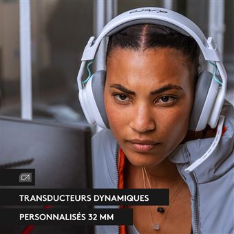 Casque gaming filaire Astro A10 2e génération pour Playstation et PC Blanc