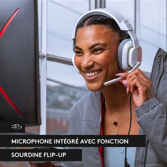 Casque gaming filaire Astro A10 2e génération pour Playstation et PC Blanc