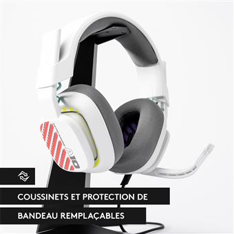 Casque gaming filaire Astro A10 2e génération pour Playstation et PC Blanc