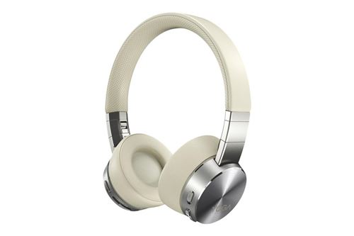 Lenovo Yoga draadloze Bluetooth-koptelefoon met ruisonderdrukking beige