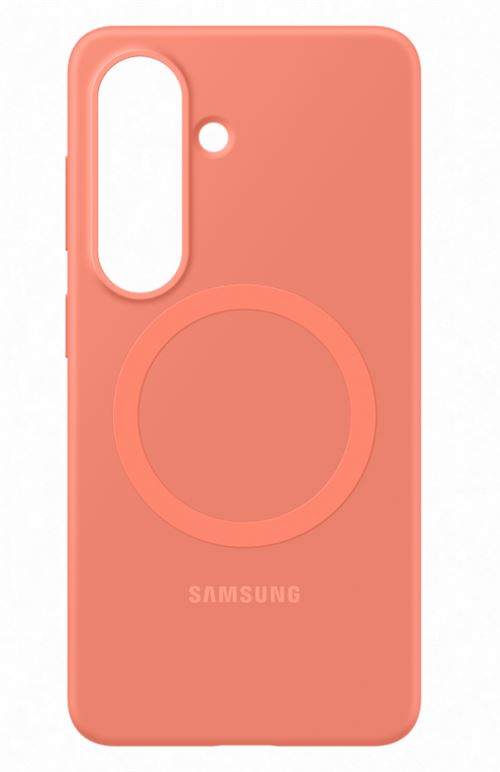 Coque en silicone Magnet Rouge corail pour Samsung Galaxy S26