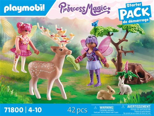Playmobil Starter Pack 71800 Duo De Fées avec Animaux De La Fôret