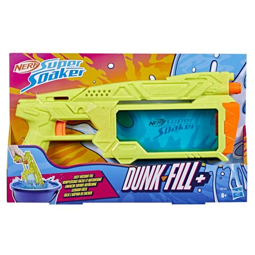 Nerf Jaune/Vert/Orange Pistolet À Eau Super Soaker Dunk-Fill+ 358 Ml Remplissage Par Immersion -/ - Neuf - Image 3