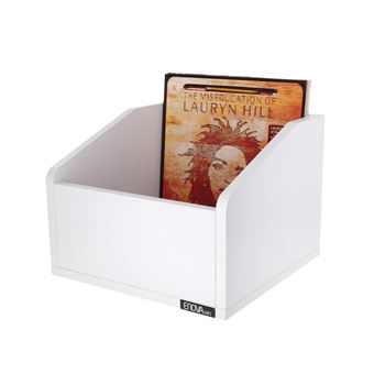 Meuble Enova Hifi Vinyle Bac 120 Blanc