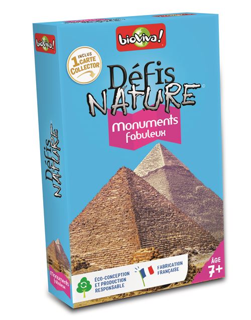 Jeu de société Bioviva Monuments fabuleux Défis nature