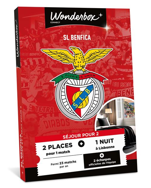 Coffret cadeau Tick’nBox Séjour Foot SL Benfica