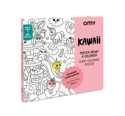 POSTER GEANT A COLORIER - KAWAÏ