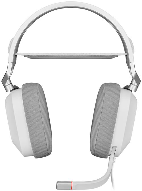 Micro-Casque Gaming Circum-Aural Filaire Corsair Hs80 Rvb Blanc