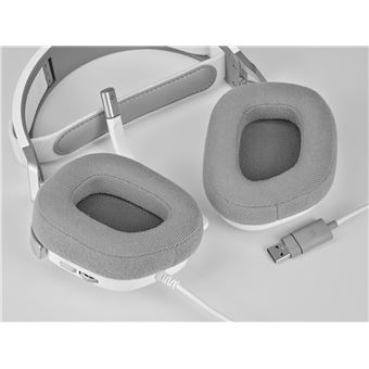 Micro-casque Gaming circum-aural filaire Corsair HS80 RVB Blanc