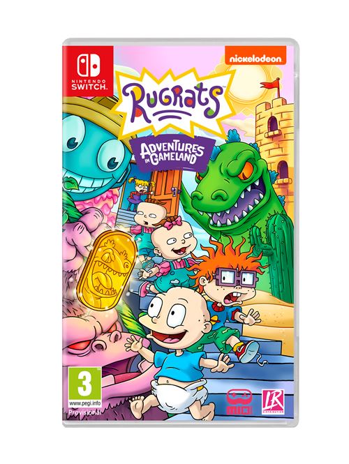 Pochette avant du jeu Les Razmoket Rugrats Adventures in Gameland Nintendo Switch