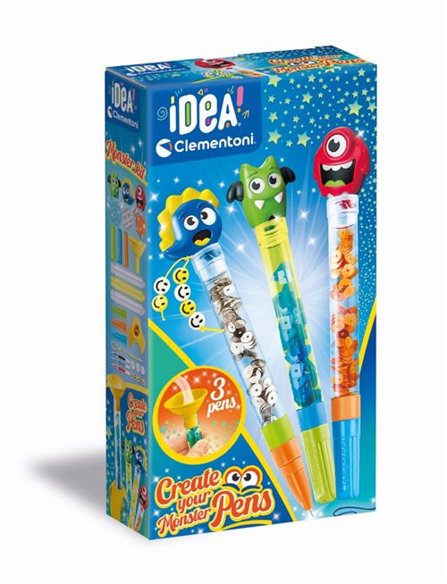 Jeu créatif Clementoni Crée tes stylos Monstres