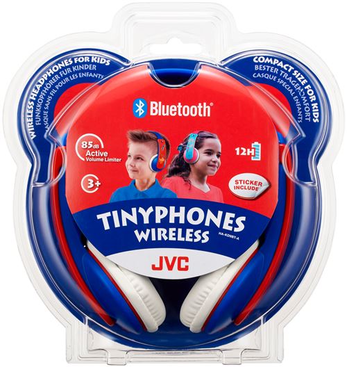Casque sans fil pour enfants JVC HA-KD9BT-A-E Bleu et Rouge