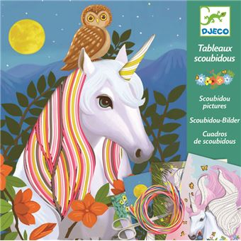 Kit créatif Djeco Tableaux scoubidous Magic crinière