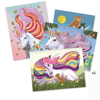 Kit créatif Djeco Tableaux scoubidous Magic crinière