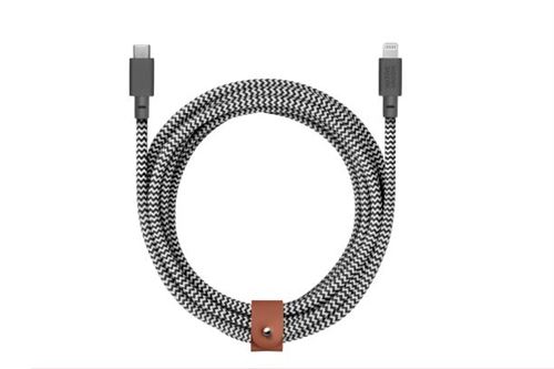 Câble ceinture Native Union USB-C vers Lightning Zebra 3m