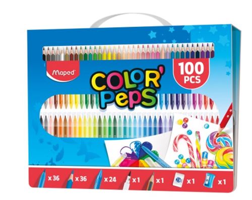 Kit Coloriage Maped 907003 – Color'peps 100 Pièces