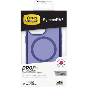 Coque de protection avec MagSafe pour iPhone 13 Pro OtterBox Symmetry Series+ Clear Bleu transparent