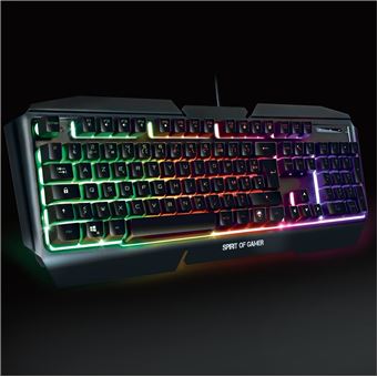 Pack Gaming 3 en 1 Clavier + Souris + Tapis de souris Spirit Of Gamer Ultimate 500