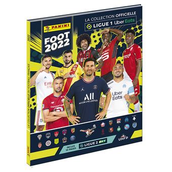 Jeu de cartes Panini Foot Ligue 1 2022 Album avec 5 pochettes