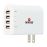 Adaptateur pour prise d'alimentation Skross USA vers 4 ports USB Blanc_0