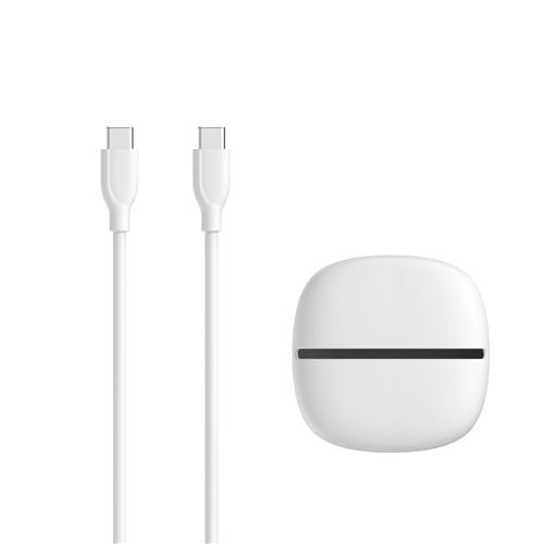 Câble USB-C vers USB-C 1 m Wefix Blanc + Etui de rangement