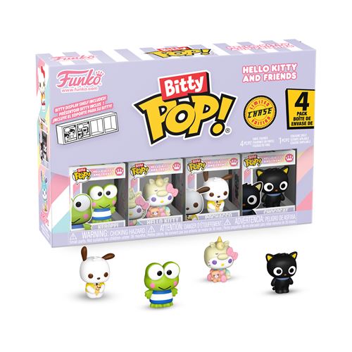 Funko Multi-Couleurs Pack De 4 Figurines Bitty Pop Hello Kitty And Friends Keroppi - Neuf - Image 3