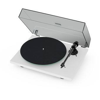 Platine vinyle Pro-Ject T1 Evo BT Blanc + Cellule Ortofon OM10 - 1