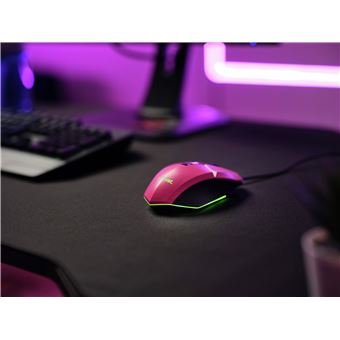 Souris gaming filaire Trust Felox Rose et noir