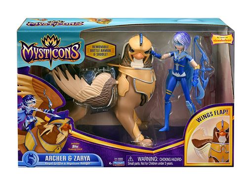 Playset Mysticons Griffon Archer avec Poupée Articulée Zarya 18 cm