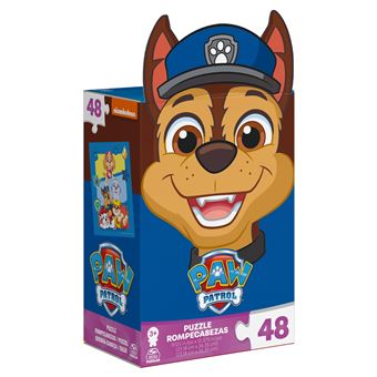 Trefl Primo - L'équipe Joyeuse Paw Patrol - 4en1 : Puzzle 2x10 Grands Eléments, Deux Pages à Colorier au Dos, Puzzle Coloré avec Les Personnages du