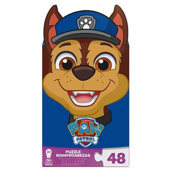 Puzzle 48 pièces Paw Patrol Boîte Personnage Chase Pat’Patrouille