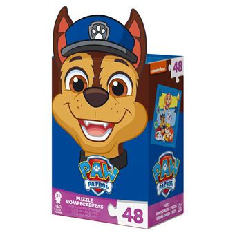 Puzzle 48 pièces Paw Patrol Boîte Personnage Chase Pat’Patrouille