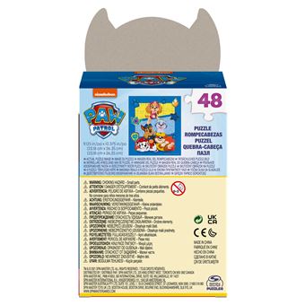 Puzzle 48 pièces Paw Patrol Boîte Personnage Chase Pat’Patrouille