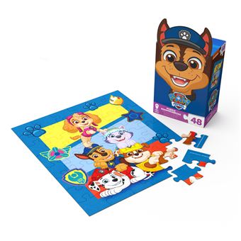 Puzzle 48 pièces Paw Patrol Boîte Personnage Chase Pat’Patrouille