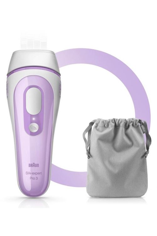 Epilateur lumière pulsée Braun Silk-expert Pro 3 Blanc et Violet