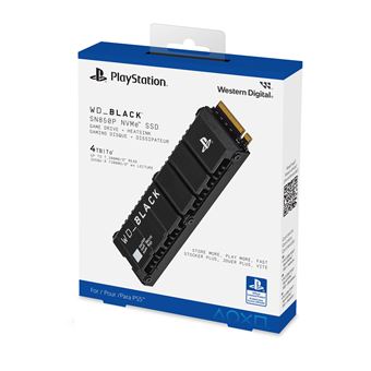 WD Black SN850P NVMe SSD WDBBYV0020BNC-WRSN - SSD - 4 To - interne - M.2  2280 - PCIe 4.0 x4 (NVMe) - dissipateur de chaleur intégré - pour Sony  PlayStation 5 - Fnac.ch - SSD internes