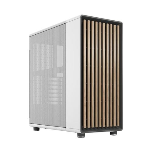 Boîtier PC Fractal Design North moyen tour blanc avec panneau latéral verre trempé