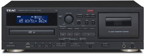 Platine CD Teac AD-850-SE – Lecteur CD et Cassette, Enregistrement USB - vue 2