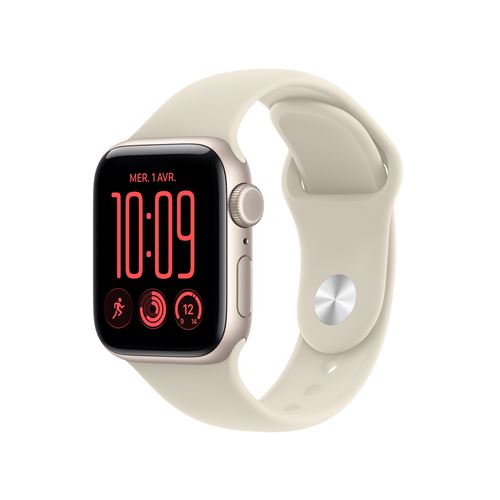 Apple Watch SE 3 GPS + Cellular 40 mm Boîtier en aluminium avec Bracelet Sport Sable /