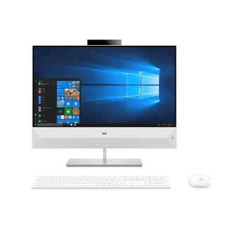 HP Pavilion 24-xa0043nf - Alles-in-één - Core i3 8100T / 3.1 GHz - RAM 8 GB - SSD 128 GB - NVMe, HDD 1 TB - UHD Graphics 630 - GigE - WLAN: 802.11a/b/g/n/ac, Bluetooth 4.2 - Win 10 Home 64 bits - monitor: LED 23.8" 1920 x 1080 (Full HD) - toetsenbord: F - 1