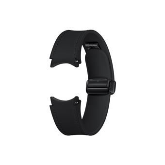 Bracelet hybride en simili cuir pour Samsung Galaxy Watch Series 115 mm S/M Noir