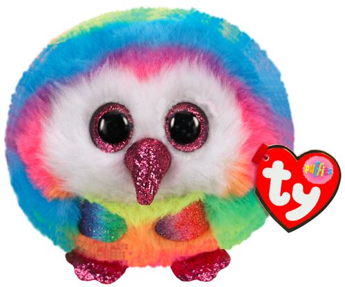 Ty - Peluche Puffies Owen le hibou - 3 pouces - Image 3