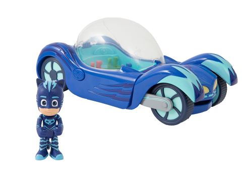 Véhicule électronique Pyjamasques Cat avec figurine Yoyo