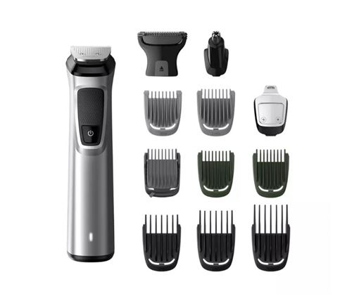Tondeuse homme multi-usages 13 en 1 Philips Multigroom MG7715/15 Gris et Noir