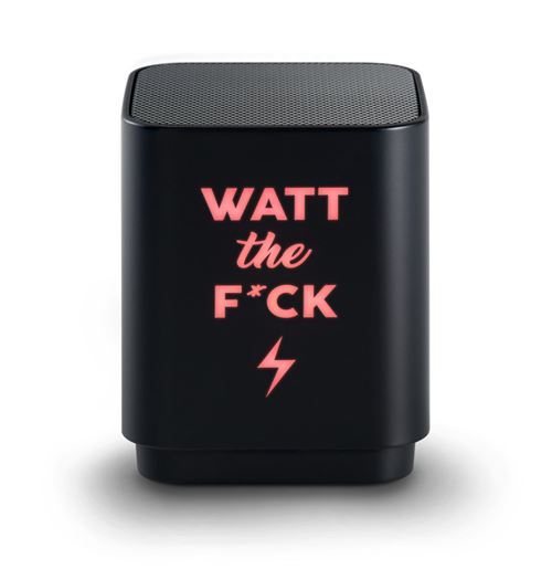 Enceinte lumineuse sans fil Bluetooth BigBen Connected BT19 What the F*ck Noir