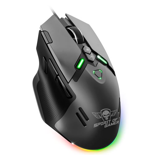 Souris filaire gaming RGB Spirit Of Gamer Elite M60 Noir