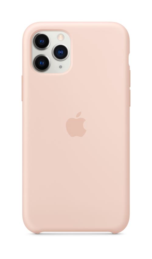 Coque en Silicone pour iPhone 11 Pro Rose des sables